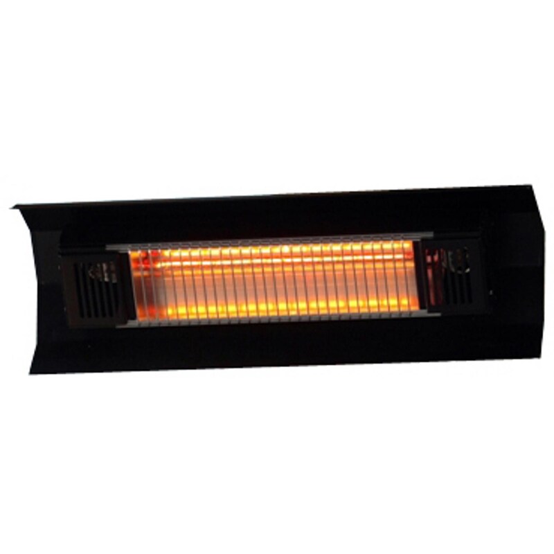 Fire Sense 22-Inch 1500W Electric Infrared Patio Heater - 110V - Black - 60460