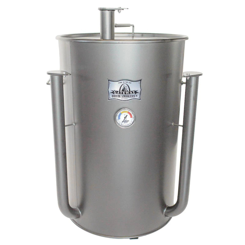 Gateway Drum Smokers 55 Gallon Charcoal BBQ Smoker - Matte Charcoal - 559FC