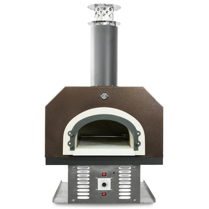 Chicago Brick Oven CBO-750 Built-In Countertop Hybrid Residential Outdoor Pizza Oven - Natural Gas - Copper - CBO-O-CT-750-HYB-NG-CV-R-3K