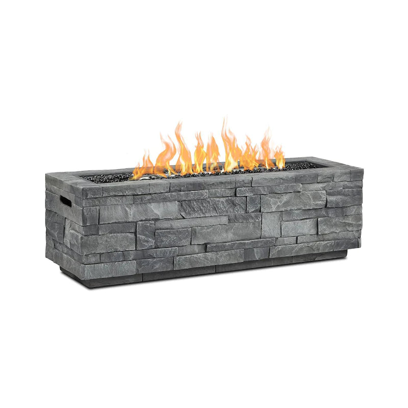 Lakeview Gentilly 48-Inch Rectangular Propane Gas Fire Table W/ NG Conversion Kit - Gray - SC-CT0003LP-GLS
