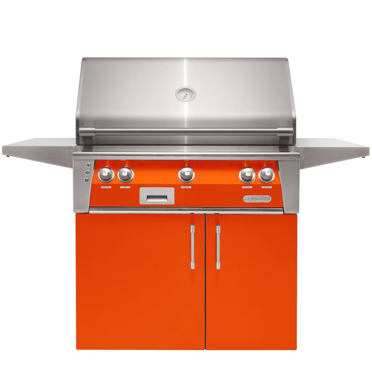 Alfresco ALXE 36-Inch Freestanding Natural Gas Grill with Sear Zone and Rotisserie in Luminous Orange - ALXE-36C-LP-S2005