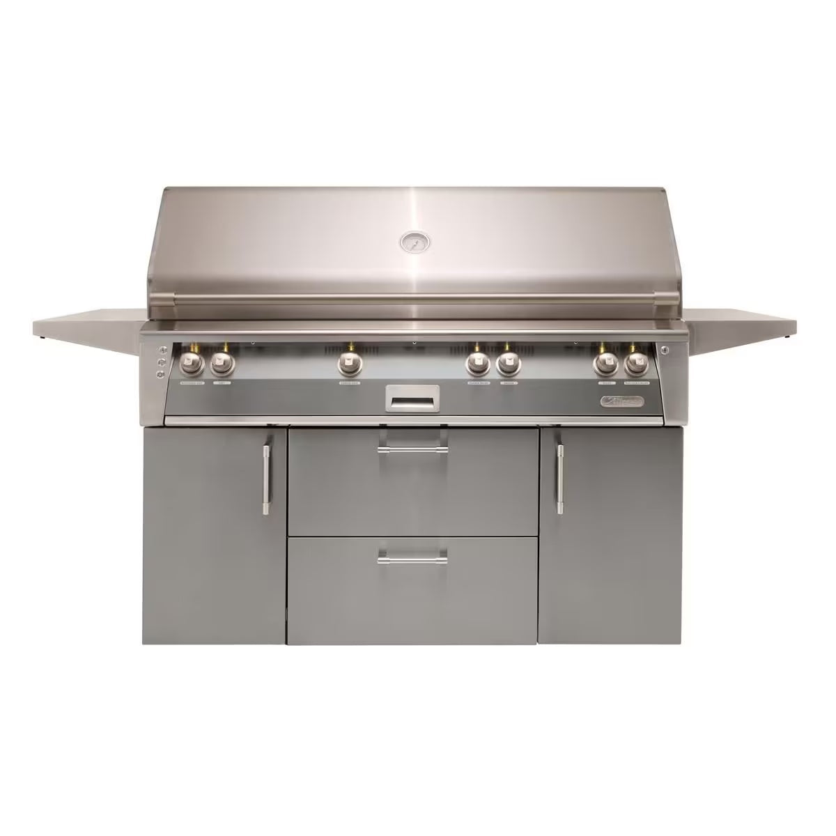Alfresco ALXE 56-Inch Freestanding Natural Gas All Grill with Sear Zone and Rotisserie in Signal Gray - ALXE-56BFGC-NG-S7004