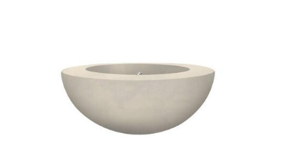 Lakeview Valley Bay 5 36-Inch Propane Round Fire Bowl - Coastal - SCPH-426-6LP