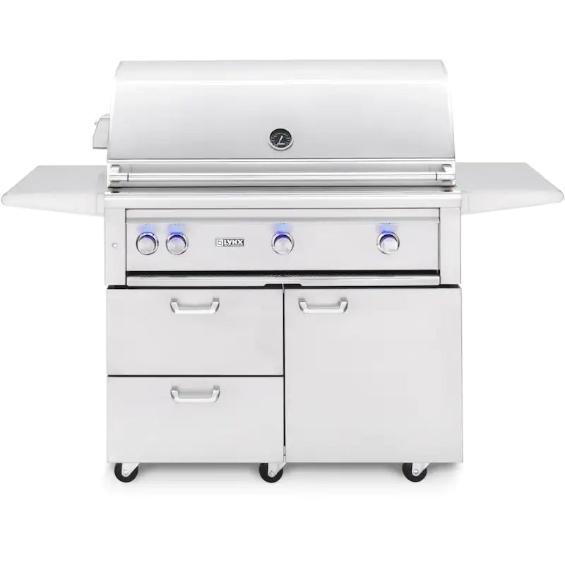 Lynx Professional 42-Inch Natural Gas Grill With One Infrared Trident Burner And Rotisserie - L42TRF-NG