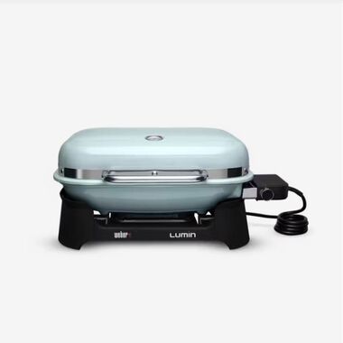 Weber Lumin Portable 1560 Watt Electric Grill - Ice Blue - 92400901