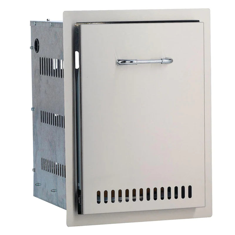 Bull 16-Inch Roll-Out Stainless Steel Trash / Propane Tank Drawer - 56825