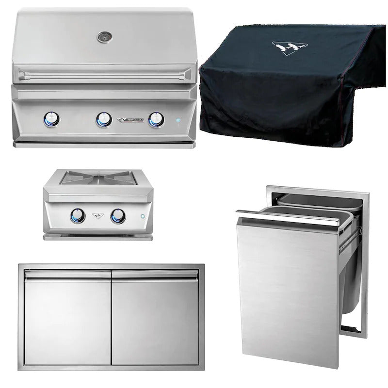 Twin Eagles 5-Piece 36-Inch Propane Outdoor Kitchen Package (1)