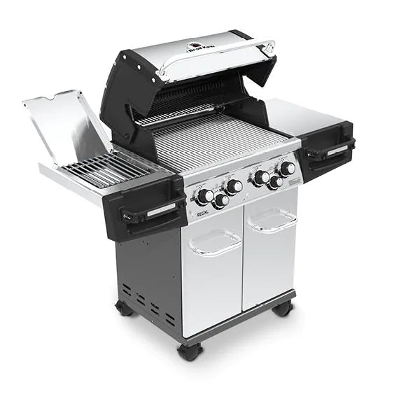 Broil King Regal S 490 PRO IR 4-Burner Propane Gas Grill With Rotisserie & Infrared Side Burner - Stainless Steel - 956944