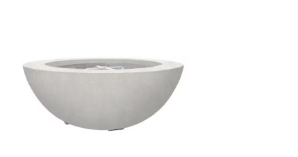 Lakeview Valley Bay 6 39-Inch Propane Round Fire Bowl - Ultra White - SCPH-440-5LP