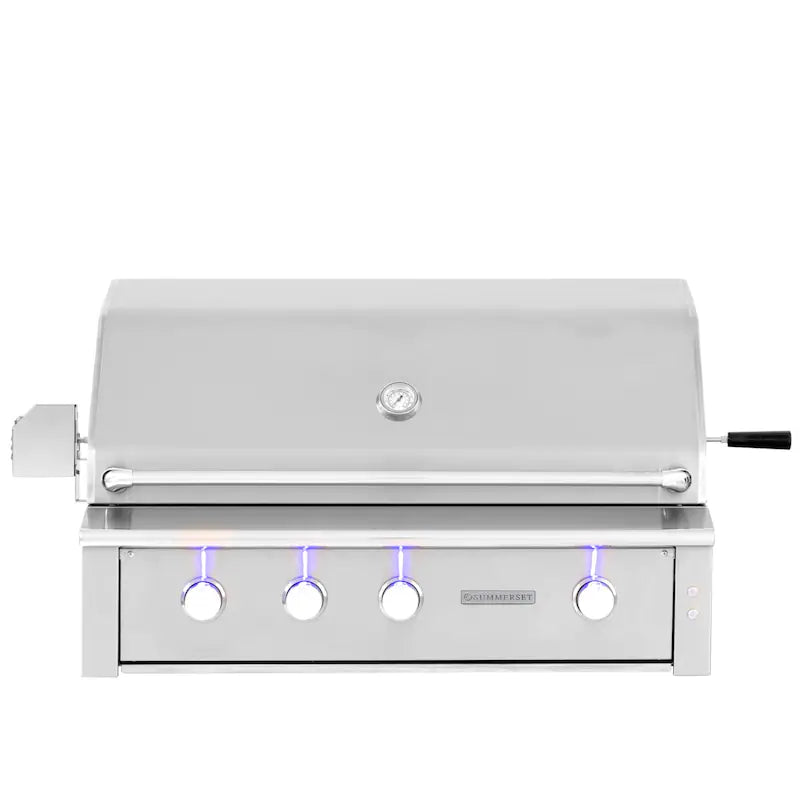Summerset Alturi 42-Inch 3-Burner Built-In Propane Gas Grill With Stainless Steel Burners & Rotisserie - ALT42T-LP