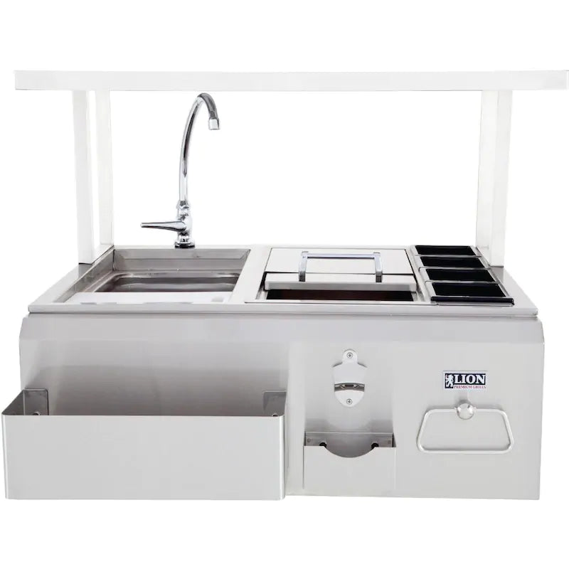 Lion 30-Inch Stainless Steel Built-In Bar Center