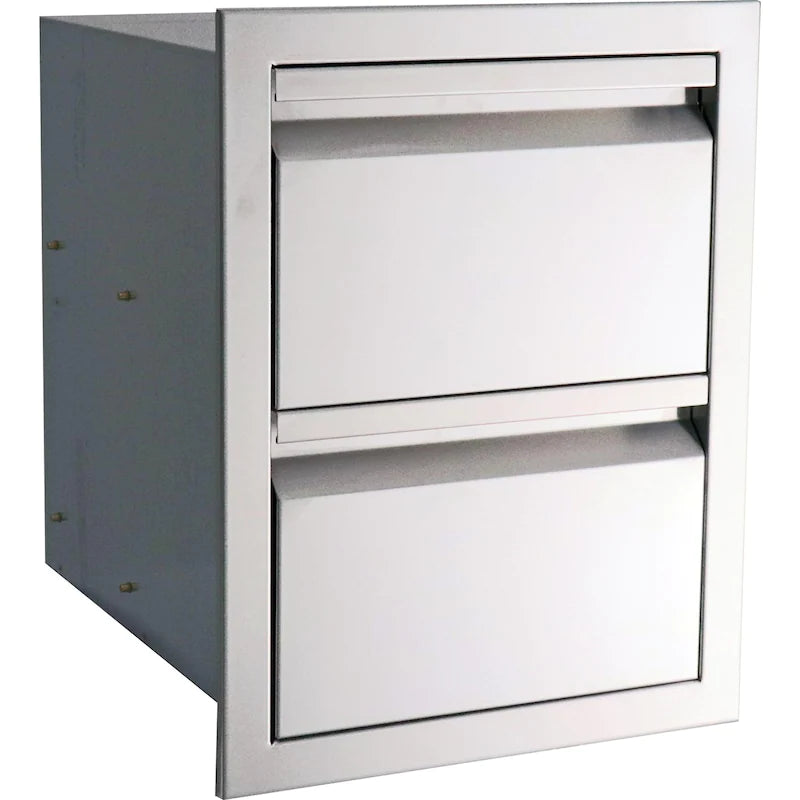 RCS Valiant Series 17-Inch Stainless Steel Double Access Drawer - VDR1