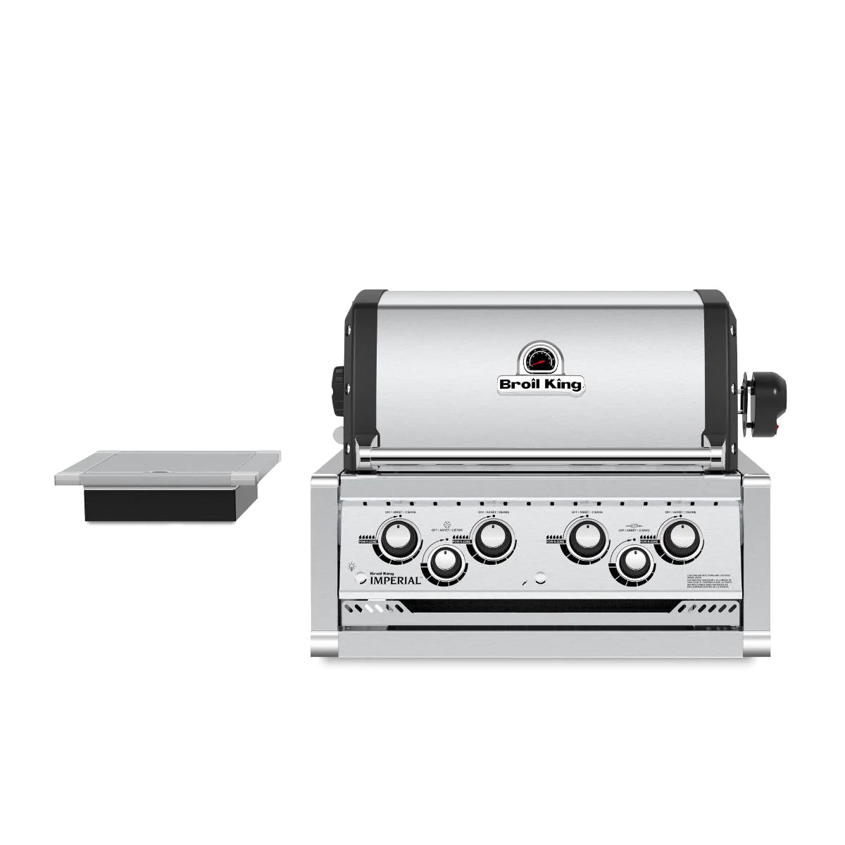 Broil King Imperial 490 4-Burner Built-In Natural Gas Grill With Rotisserie & Side Burner - Stainless Steel - 956087