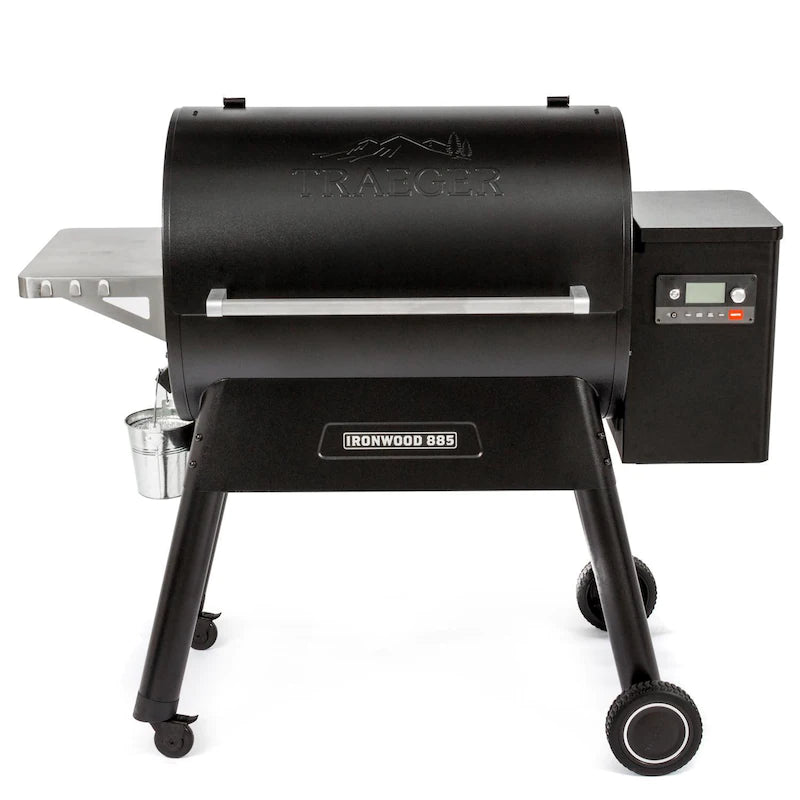 Traeger Ironwood 885 Wi-Fi Controlled Wood Pellet Grill W/ WiFIRE & Pellet Sensor - TFB89BLF