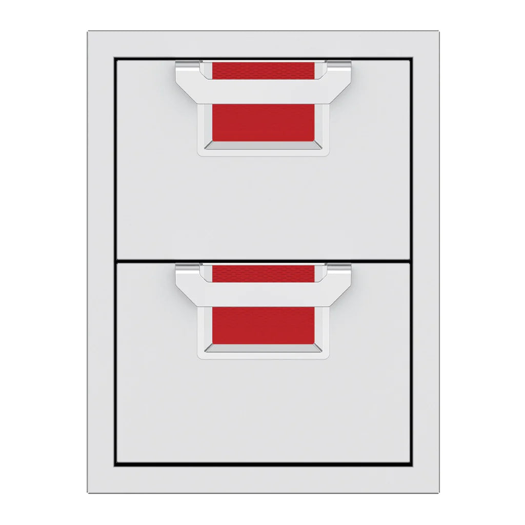 Aspire By Hestan 16-Inch Double Storage Drawers - Matador - AEDR16-RD