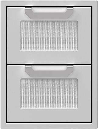 Hestan 16-Inch Double Storage Drawers - Steeletto - AGDR16-SS
