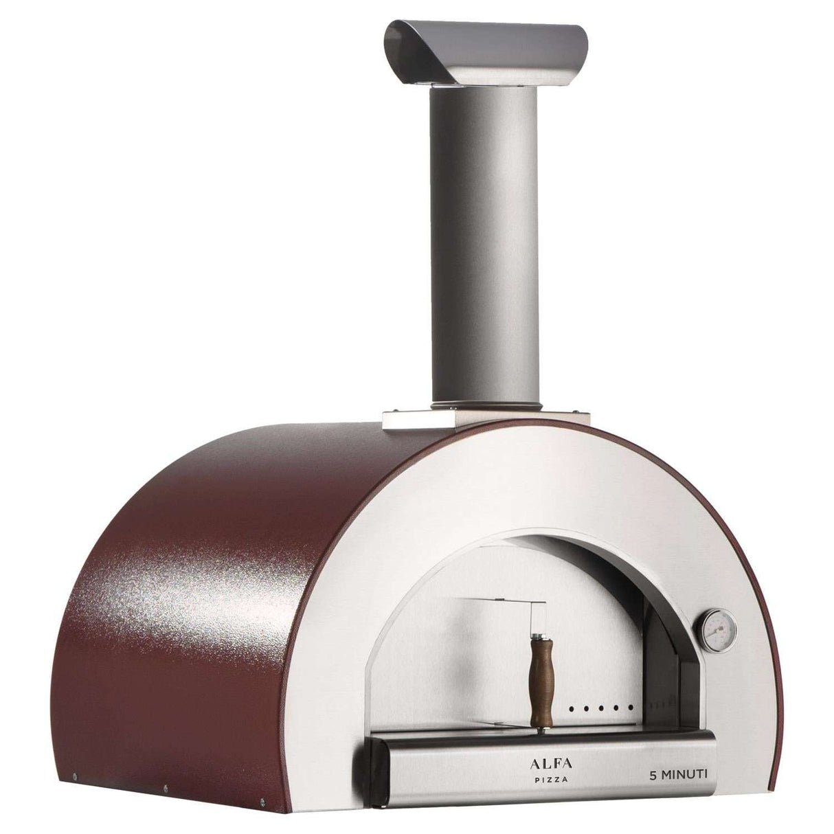 Alfa 5 Minuti 23-Inch Outdoor Countertop Wood-Fired Pizza Oven - Copper - FX5MIN-LRAM-T 2
