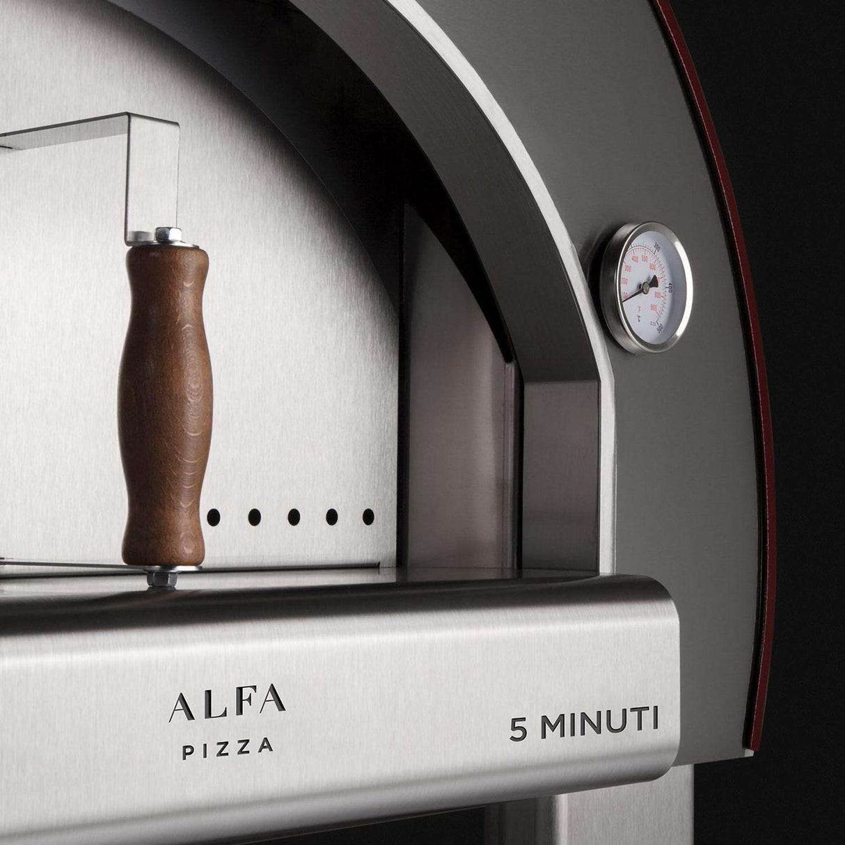 Alfa 5 Minuti 23-Inch Outdoor Countertop Wood-Fired Pizza Oven - Copper - FX5MIN-LRAM-T 3