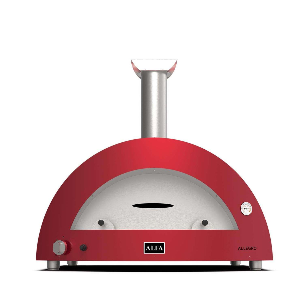 Alfa Moderno 5 Pizze Propane Pizza Oven W Natural Gas Conversion Kit - Antique Red - FXMD-5P-MROA-U 1
