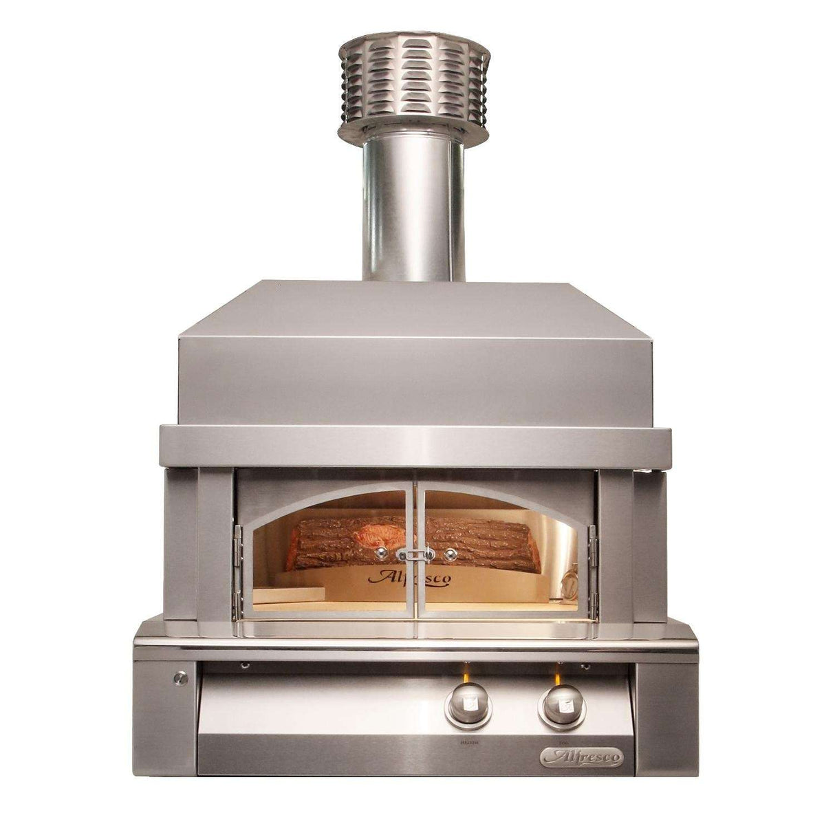 Alfresco 30-Inch Built-In Natural Gas Outdoor Pizza Oven Plus - AXE-PZA-BI-NG
