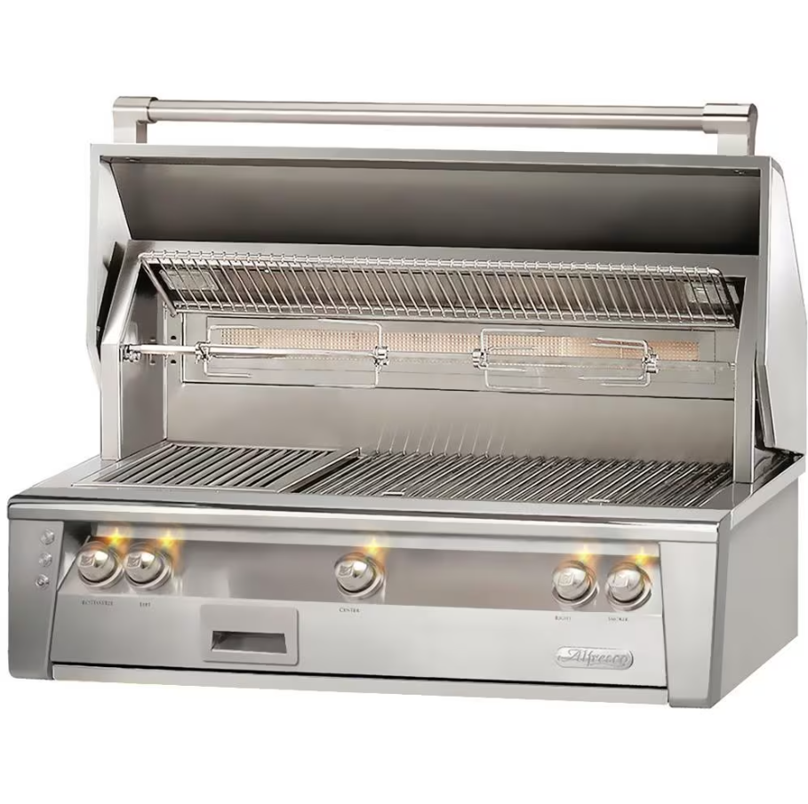 Alfresco ALXE 42-Inch Built-In Propane Gas Grill With Rotisserie - ALXE-42-LP