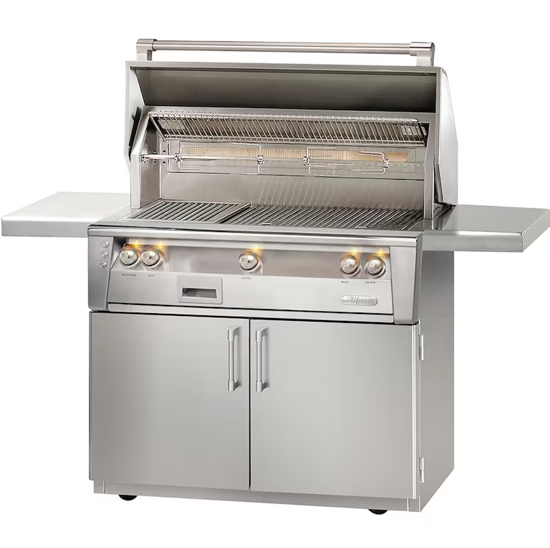 Alfresco ALXE 42-Inch Propane Gas Grill With Sear Zone And Rotisserie - ALXE-42SZC-LP