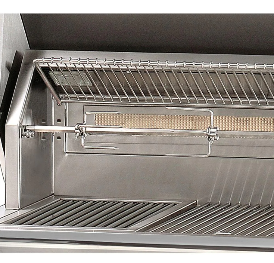 Alfresco ALXE 56-Inch Built-In Natural Gas Deluxe Grill With Sear Zone, Rotisserie, And Side Burner - ALXE-56SZ-NG kit