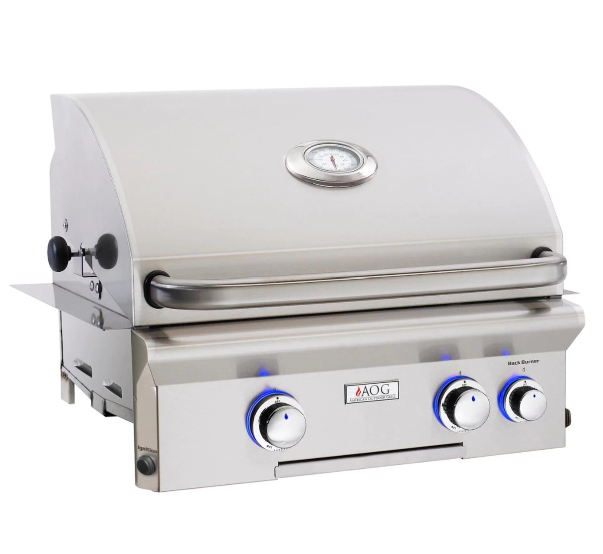 American Outdoor Grill L-Series 24-Inch 2-Burner Built-In Natural Gas Grill With Rotisserie 24NBL
