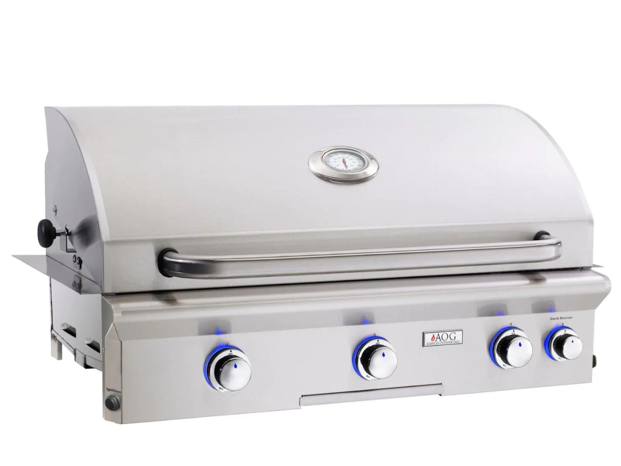 American Outdoor Grill L-Series 36-Inch 3-Burner Built-In Natural Gas Grill With Rotisserie 36NBL