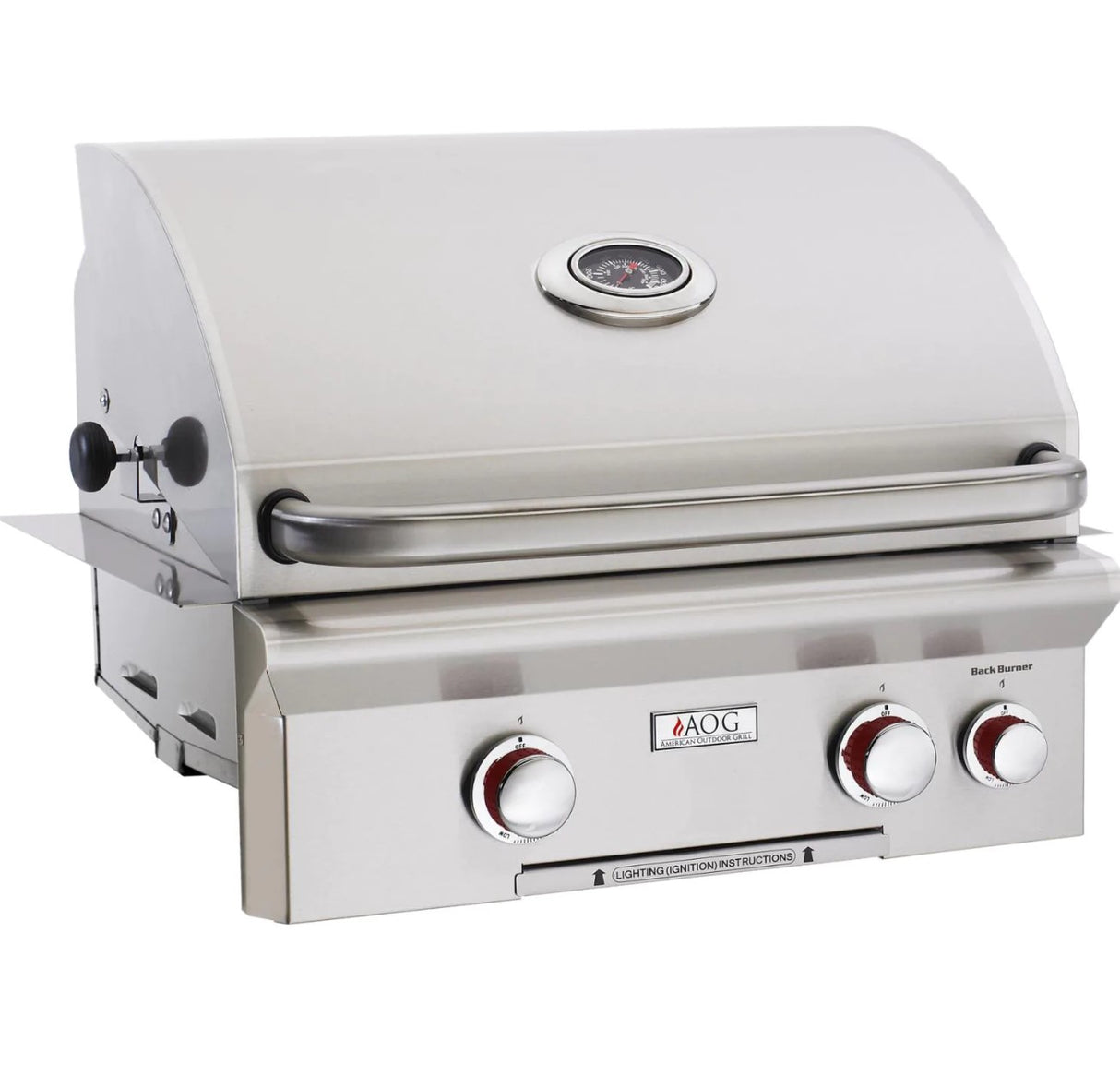 American Outdoor Grill T-Series 24-Inch 2-Burner Built-In Natural Gas Grill With Rotisserie 24NBT