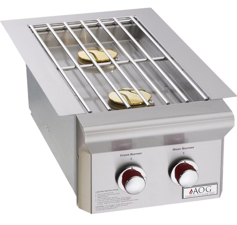 American Outdoor Grill T-Series Drop-In Natural Gas Double Side Burner - 3282T