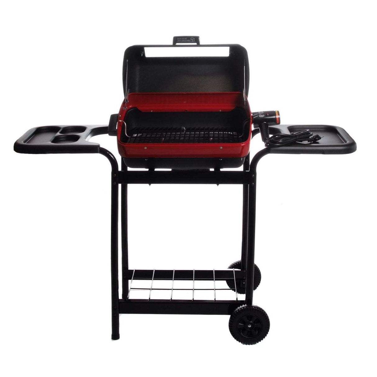 Americana by Meco 1500 Watt Electric Grill With Plastic Side Tables - 9350U8.181 open grill