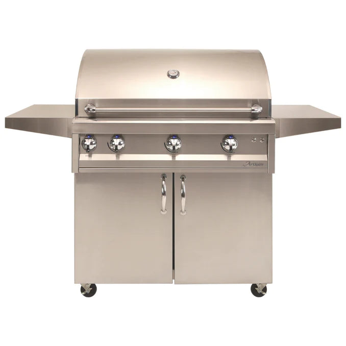 Artisan Professional 42-Inch 3-Burner Freestanding Natural Gas Grill With Rotisserie - ARTP-42C-NG