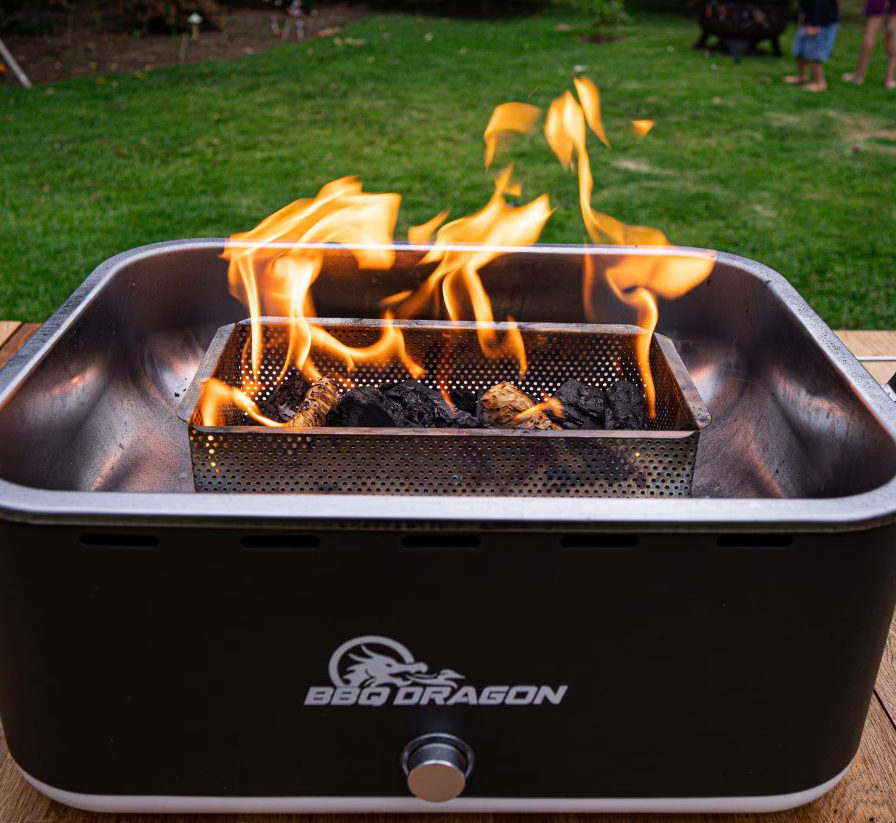 BBQ Dragon Zephyr 17-Inch Fan-Powered Portable Charcoal Grill - BBQD550