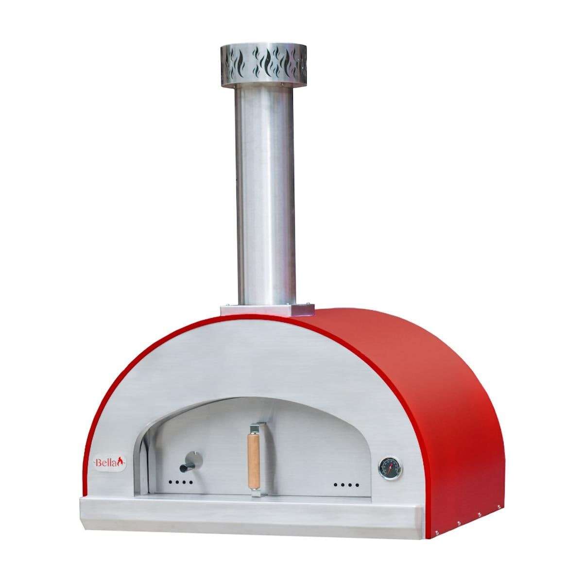 Bella Grande 32-Inch Outdoor Wood Fired Pizza Oven - Red - BEGD32R 111