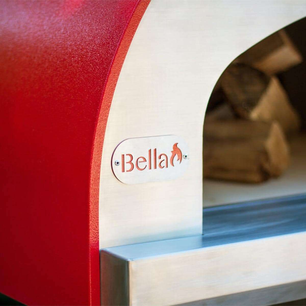 Bella Grande 32-Inch Outdoor Wood Fired Pizza Oven - Red - BEGD32R