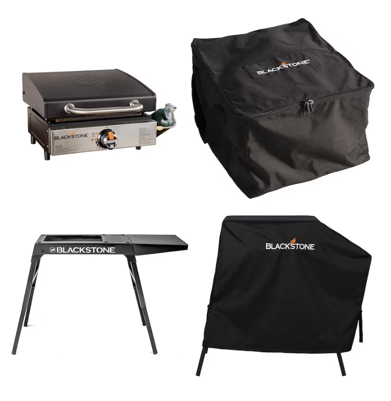 Blackstone 17-Inch Tabletop Griddle W Carry Bag Cover & Stand 3129945