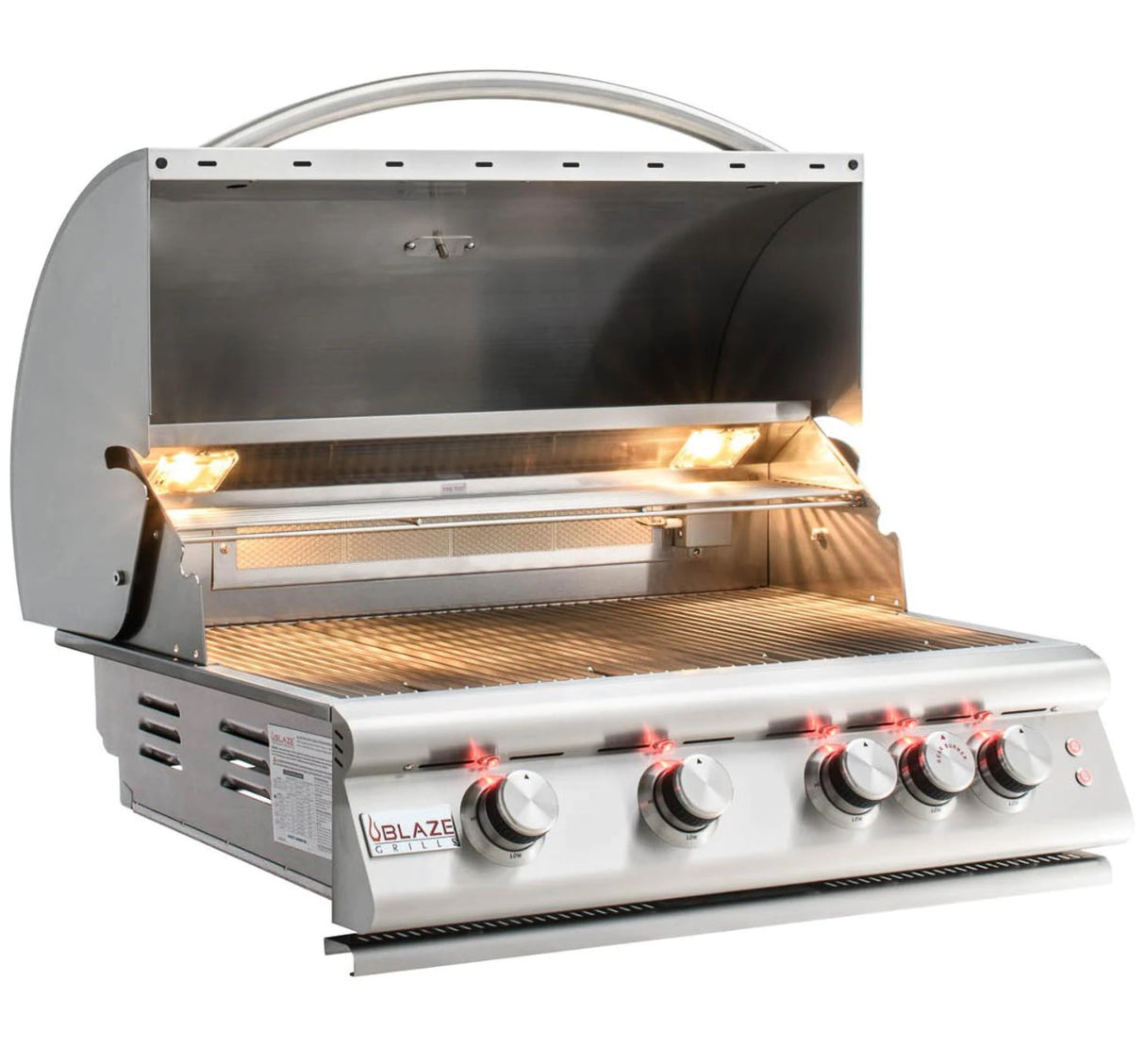 Blaze Premium LTE 32-Inch 4-Burner Built-In Propane Gas Grill With Rear Infrared Burner & Grill Lights BLZ-4LTE2-LP