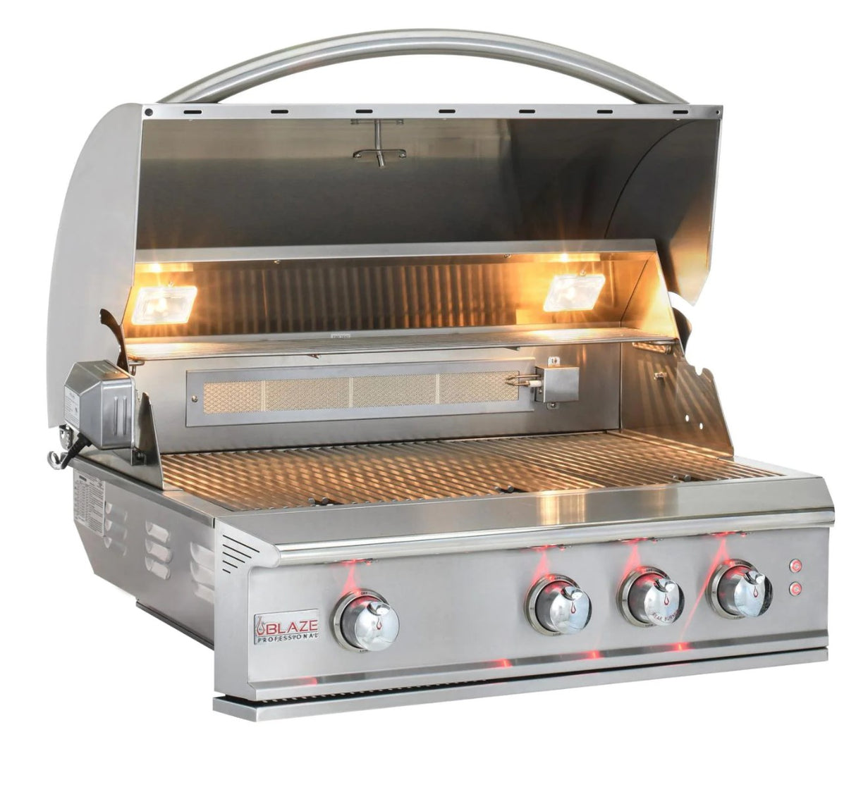 Blaze Professional LUX 34-Inch 3-Burner Built-In Natural Gas Grill With Rear Infrared Burner BLZ-3PRO-NG
