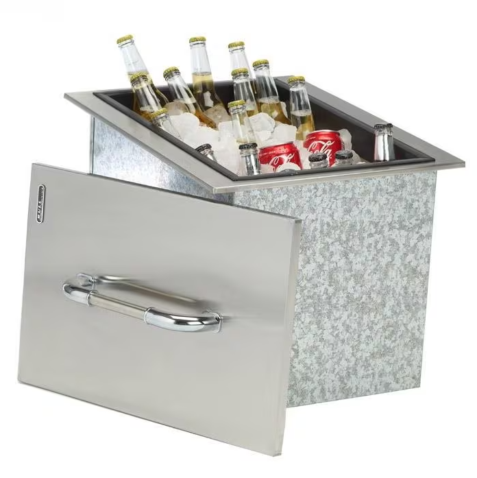 Bull 16-Inch Stainless Steel Built-In Outdoor Ice Chest - 00002
