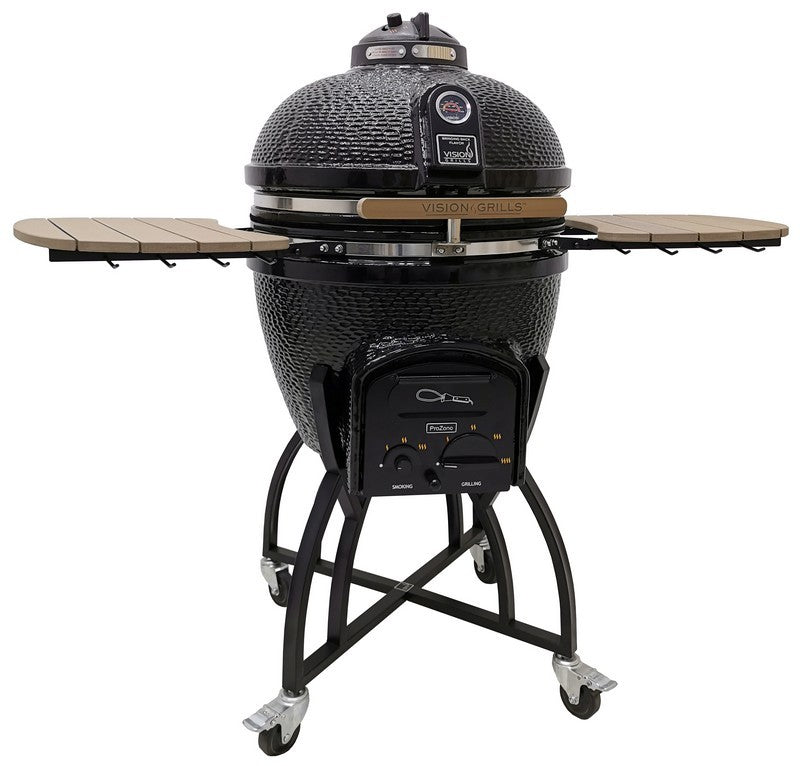 Vision Professional C-Series Ceramic Kamado Grill - Black - C-4C1F1-H