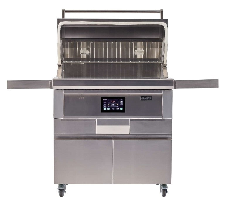 C1P36-FS-2Coyote C1P36-FS 41 1/2 Inch Pellet Freestanding Grill