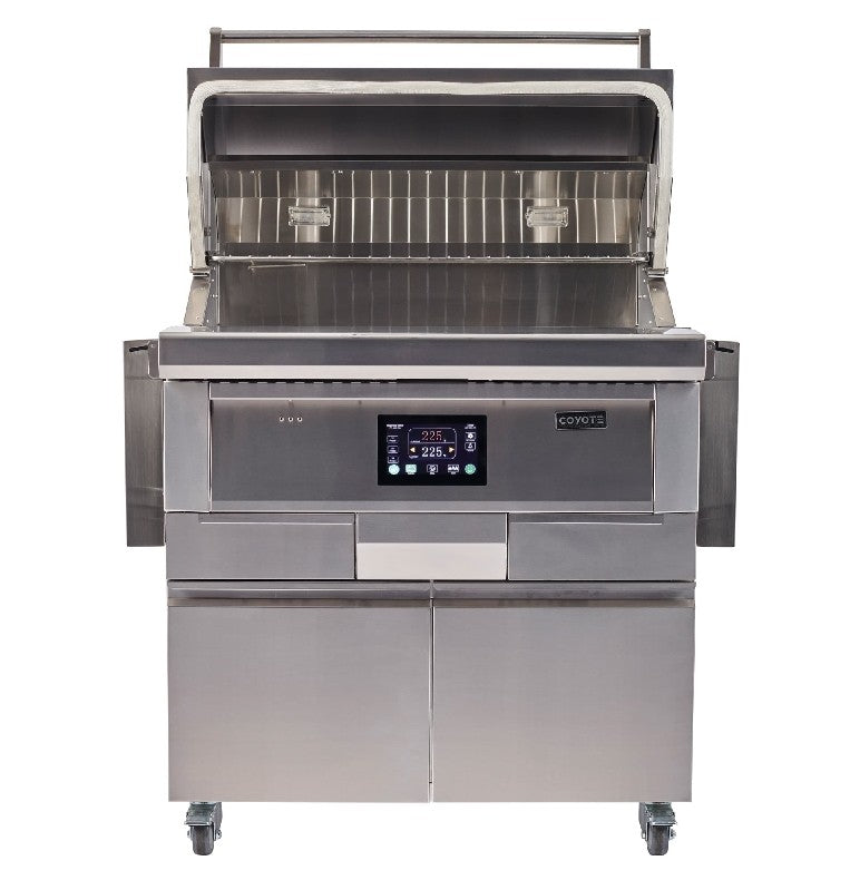 Coyote C1P36-FS 41 1/2 Inch Pellet Freestanding Grill