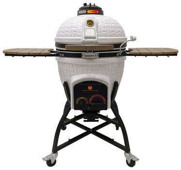 Vision Elite Series XR402 Deluxe 20-Inch Kamado Grill - Cottage White - XR-402WC
