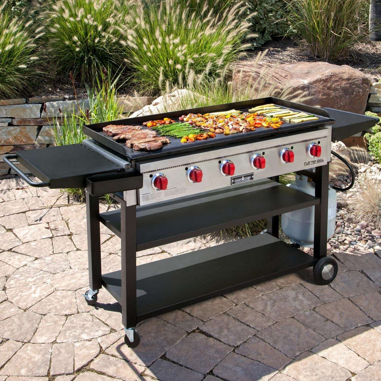 Camp Chef 900 6-Burner Flat Top Propane Gas Grill - FTG900 grill