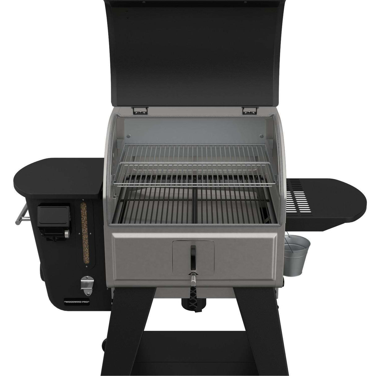 Camp Chef Woodwind Pro 24-Inch Pellet Grill - PG24WWSB grill open