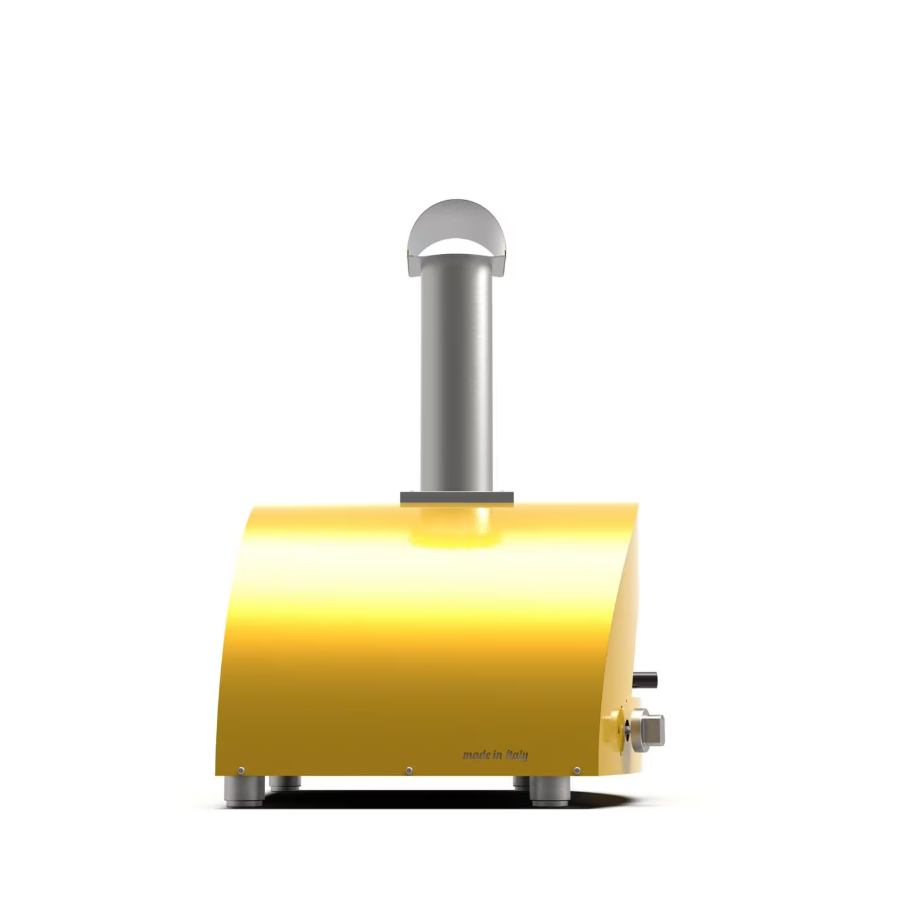 Alfa Moderno 2 Pizze Propane Pizza Oven W/ Natural Gas Conversion Kit - Fire Yellow - FXMD-2P-GGIA-U