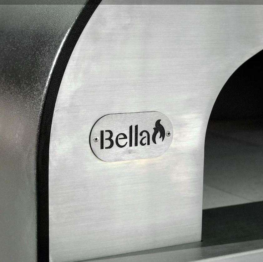 Bella Medio 28-Inch Outdoor Wood Fired Pizza Oven On Cart - Black - BEMS28B