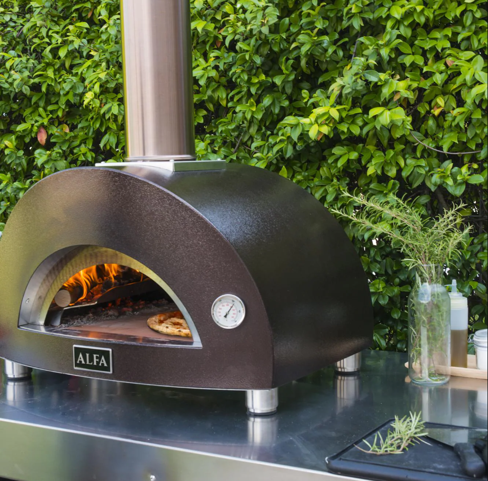 Alfa Nano 23-Inch Outdoor Countertop Wood-Fired Pizza Oven - Copper - FXMD-S-LRAM