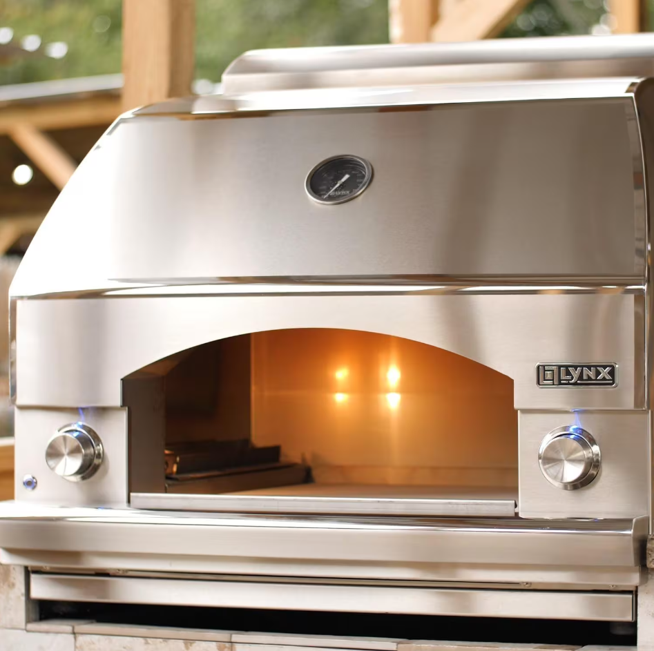 Lynx Professional Napoli 30-Inch Propane Outdoor Pizza Oven On Mobile Kitchen Cart - LPZAF-LP